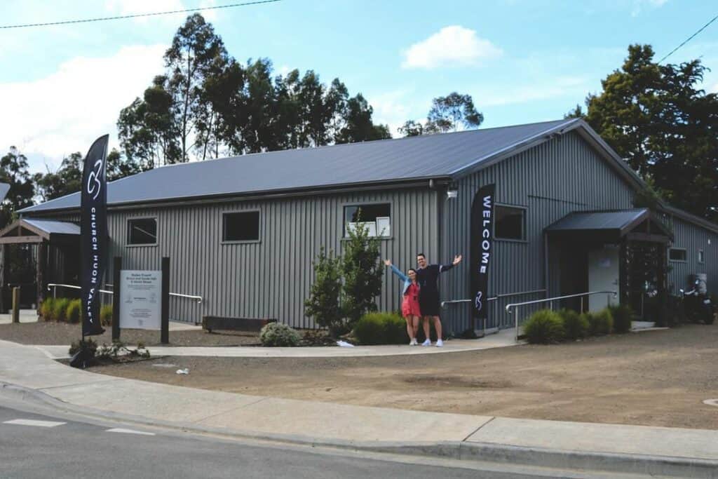 This is a picture of the scout hall in Huonville where two good traveller-friendly churches meet, C3 and Huonville. 
